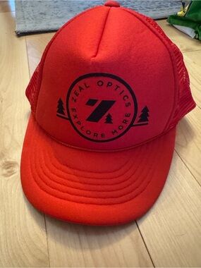 Zeal Optics Red Cap Hat - 'Explore More' Logo